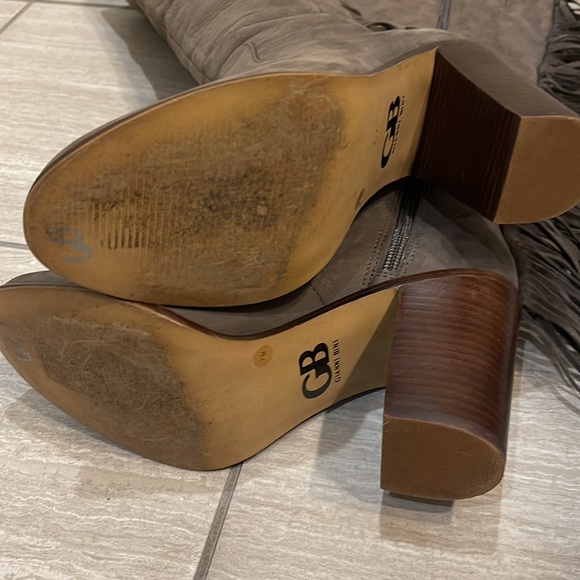 Gianni Bini Back Drop Fringe Boot 7 - Picture 10 of 12